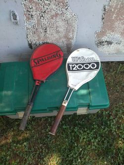 Old tennis rackets
