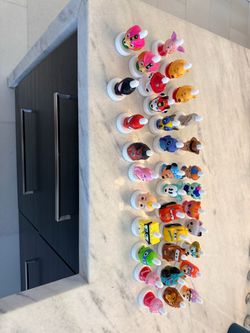 SET OF 34 good2grow character bottle toppers—collectible, reusable caps from good2grow juice bottle toppers Mickey, Bluey, Paw Patrol Spider
