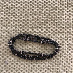 Beaded ankle bracelet set 