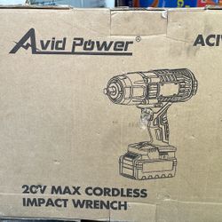 Avid Power 20v Max Cordless Impact Wrench 