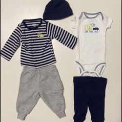 Newborn 5 piece boy set