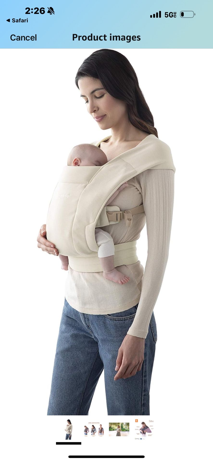 Ergo baby carrier