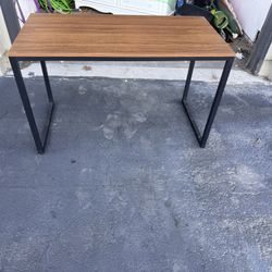 Small Writing Desk Wood And Metal 