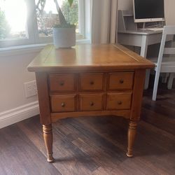 Vintage-Style Side Table / Nightstand  – Great Storage