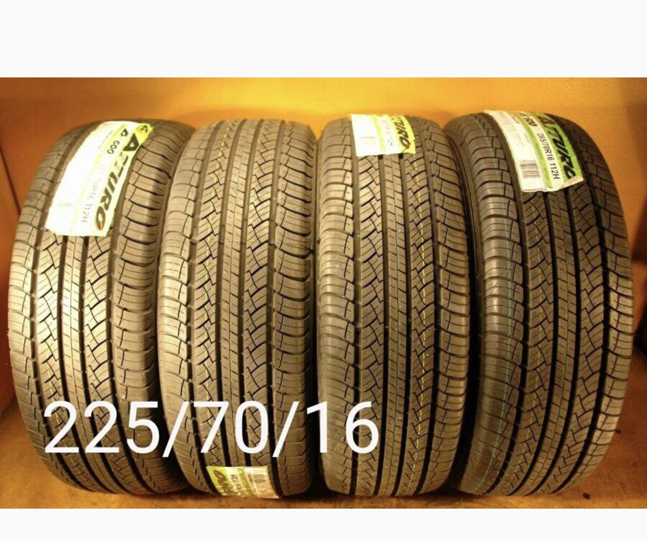 4 New Tires For Sale 225/70/16 We Service Motorcycle Tires