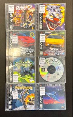 8 PlayStation 1 titles (Read Description)