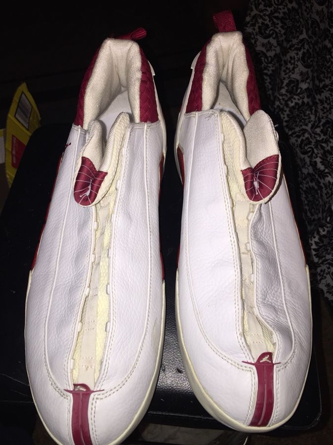 Air Jordan 15 (XV) Original (OG) Low-White/Deep Red size 16 US