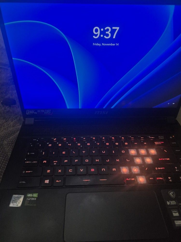 Msi GS66 Stealth Gaming Laptop 240hz