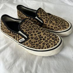 Vans cheetah slip On 