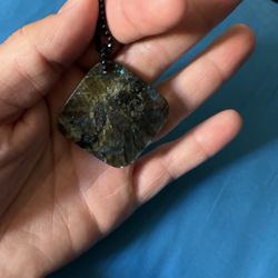 stainless Steel Necklace With Stone