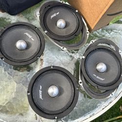 4 MCLAREN Audio MLM608ND 6.5Midrange/Midbass Car Speaker, 1.5" Vc, 250W