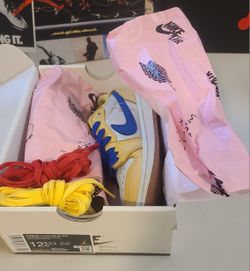 Authenticity Guarantee
Travis Scott x Air Jordan 1 Retro Low Canary Kids DZ5909-700 Size 12.5C