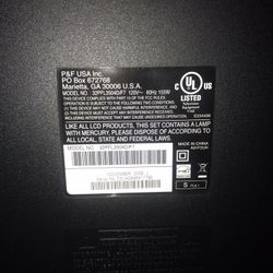 Phillips Flat Screen Tv/ With Streaming Device 