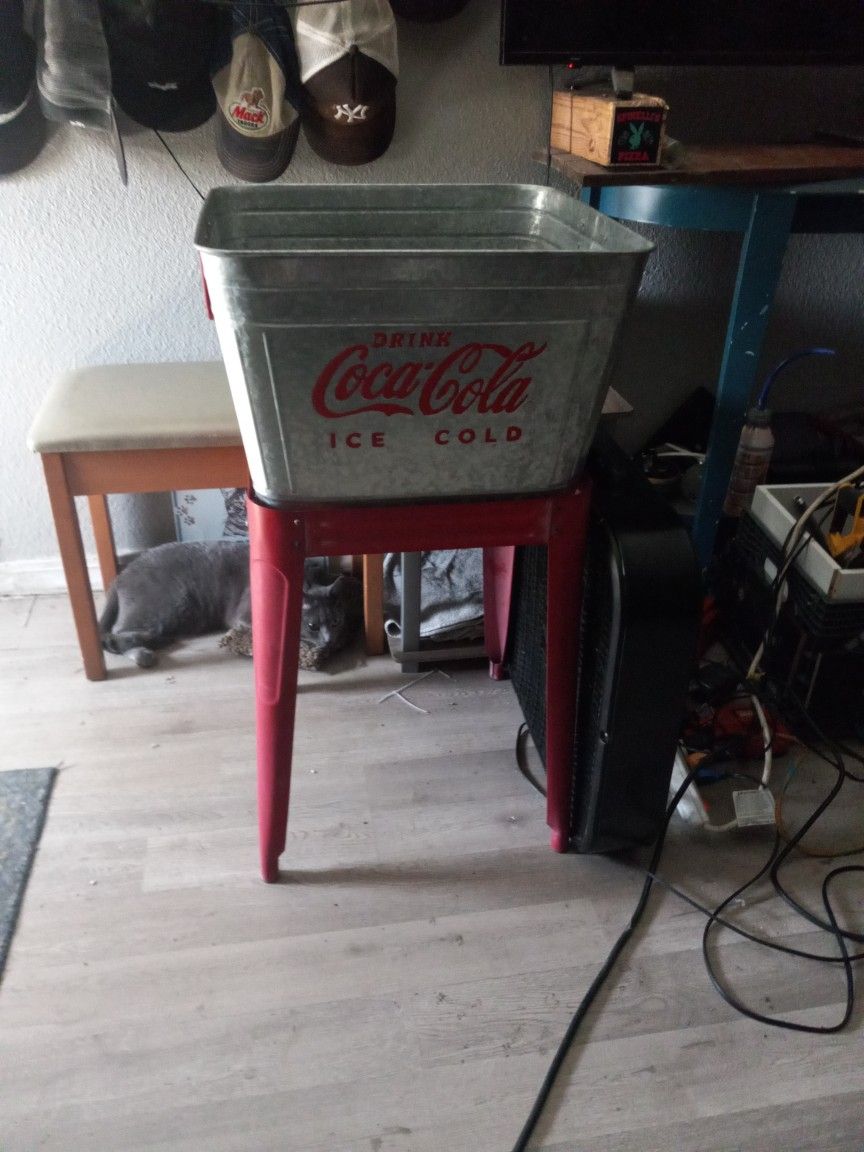 Coca-Cola Beverage Tub With Stand
