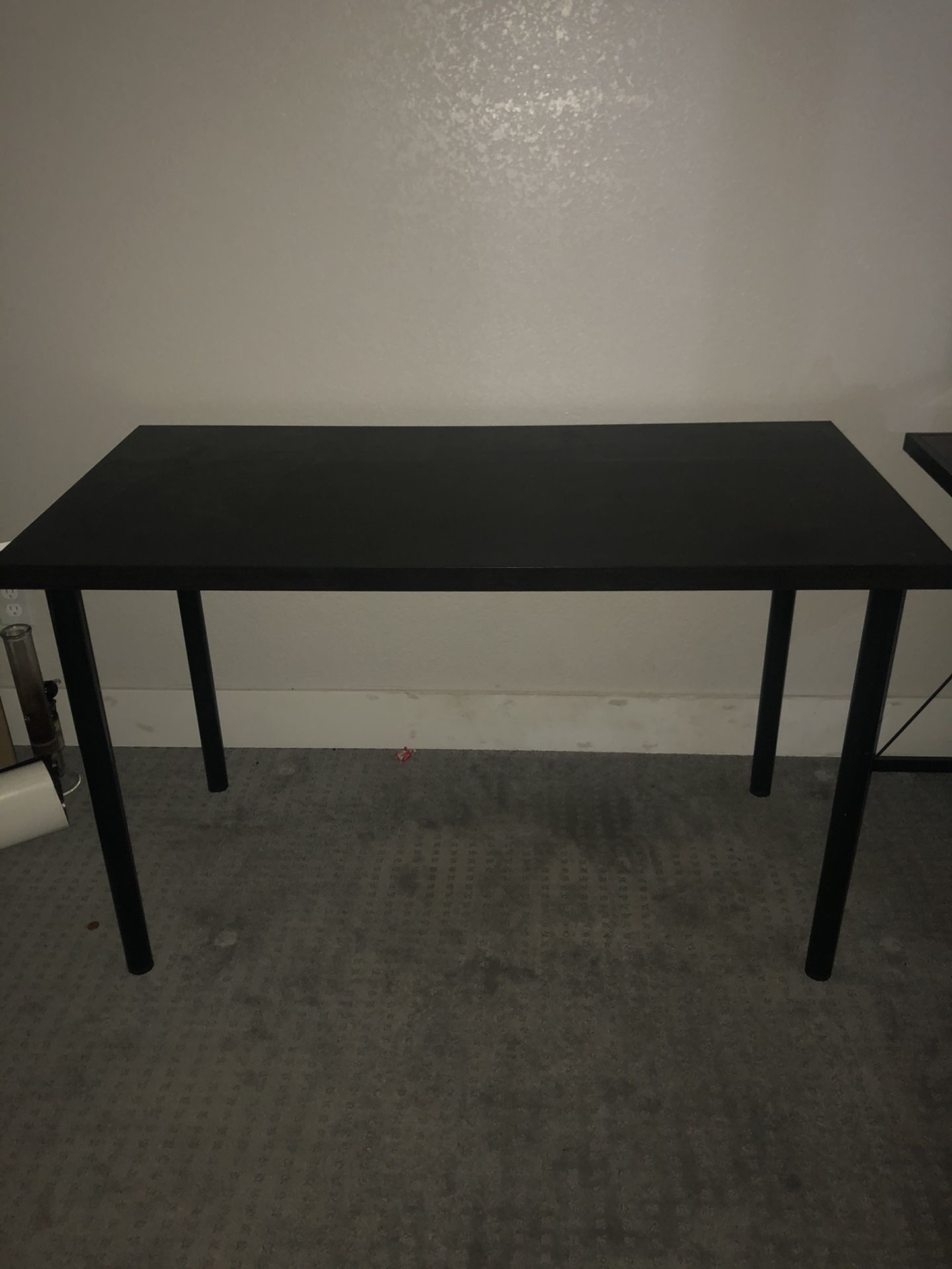 Black table