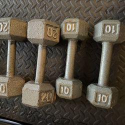 10 Lbs Metal Dumbbells 