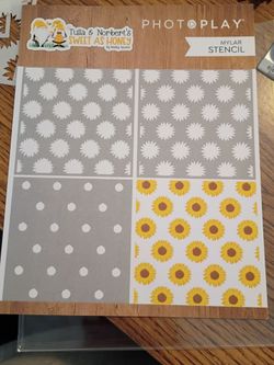 Stencil, Sweet as Honey Sunflower, PhotoPlay