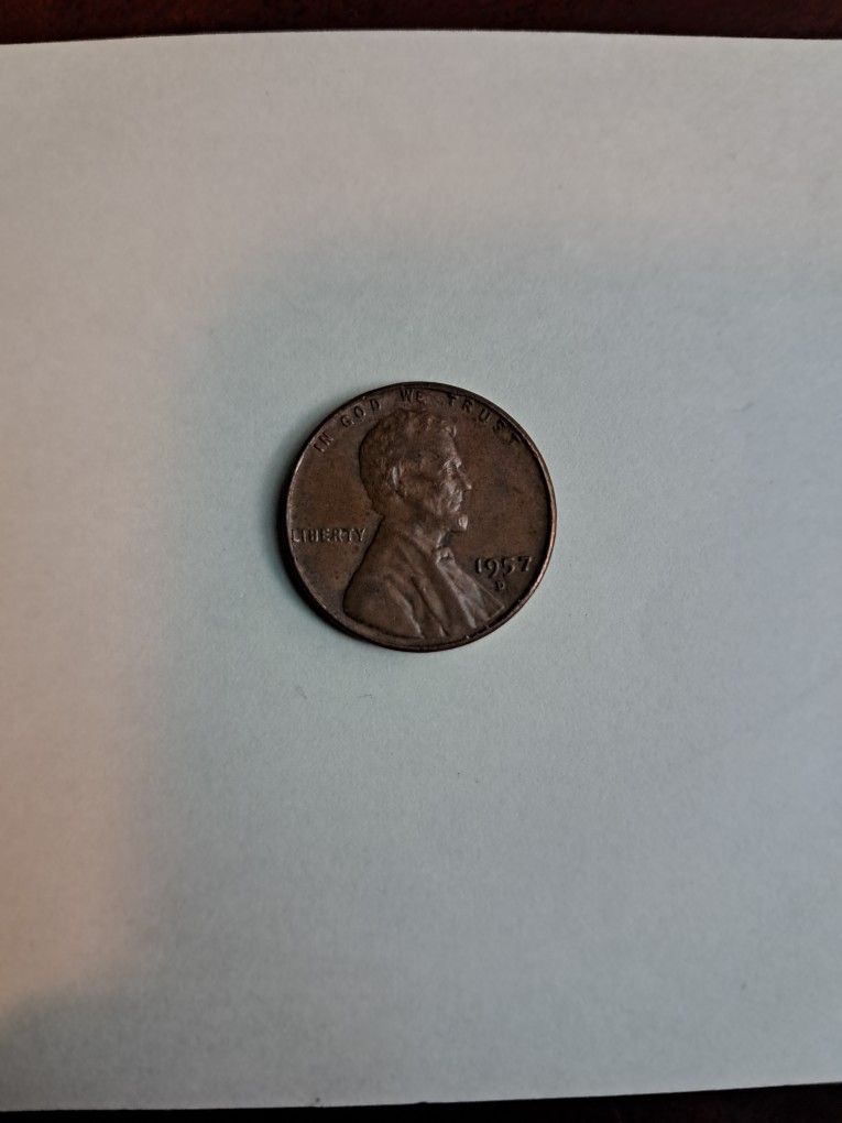 USA One Cent Coin 1957