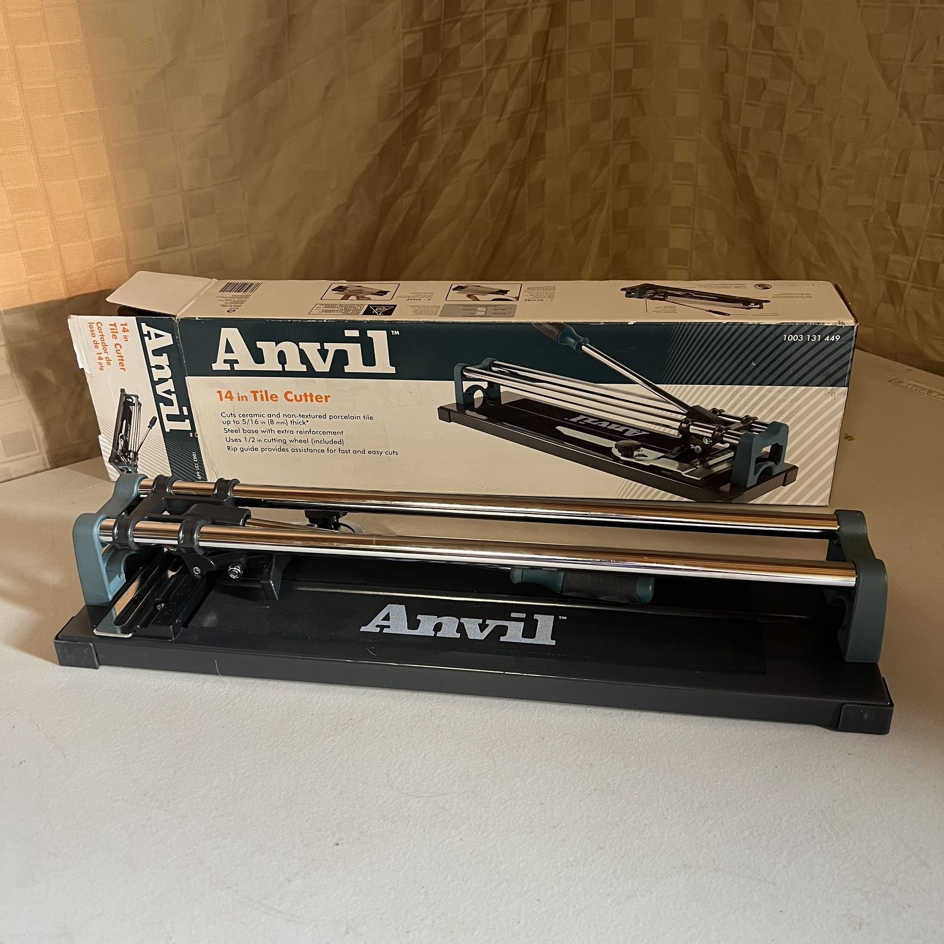 14 in. Ceramic and Porcelain Tile Cutter with 1/2 in. Cutting Wheel