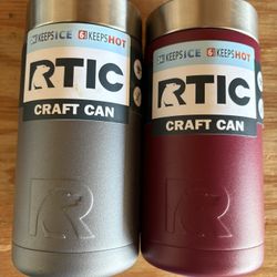(2) Brand new RTIC 16 oz Can Coolers
