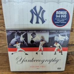 NEW!! Yankeeography - Vol. 2 (DVD, 2004, 3-Disc Set) NEW YORK YANKEES GREATS