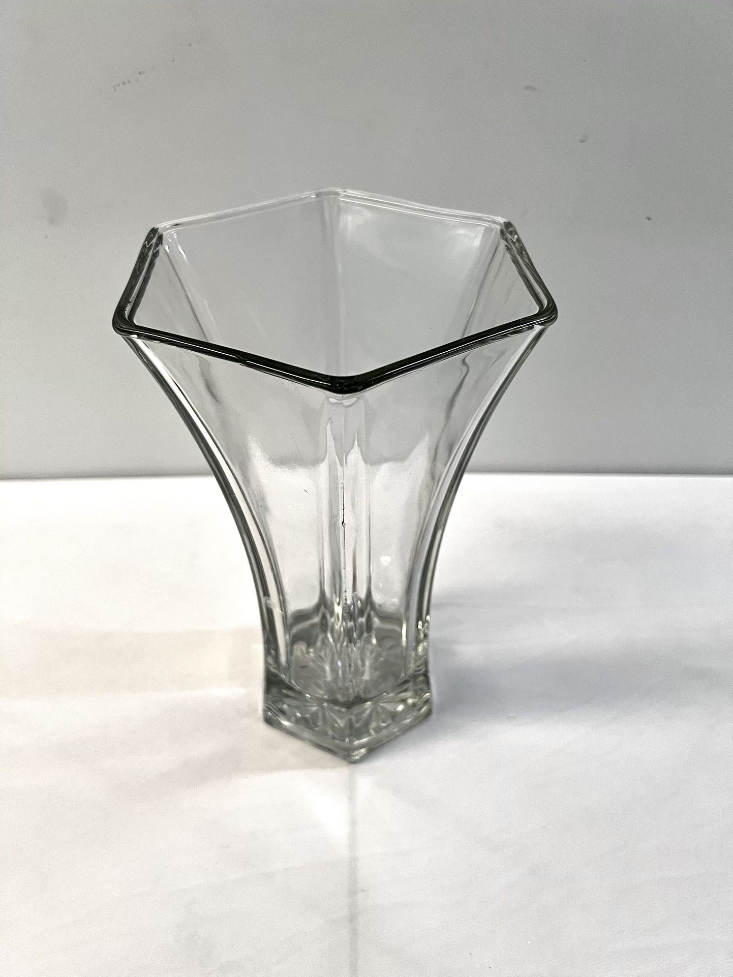 Hoosier Clear Glass Vase