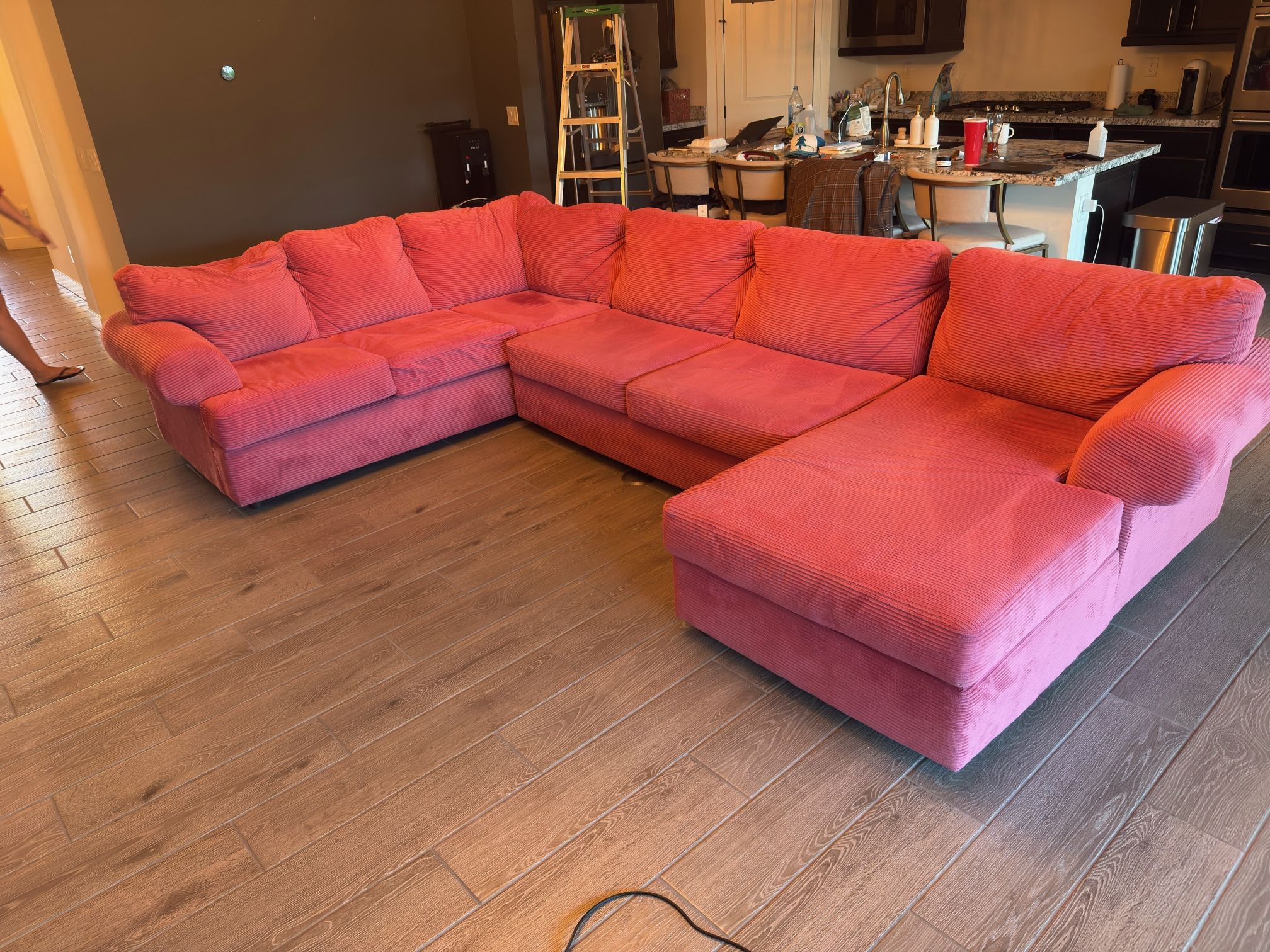 Pink Sectional Couch