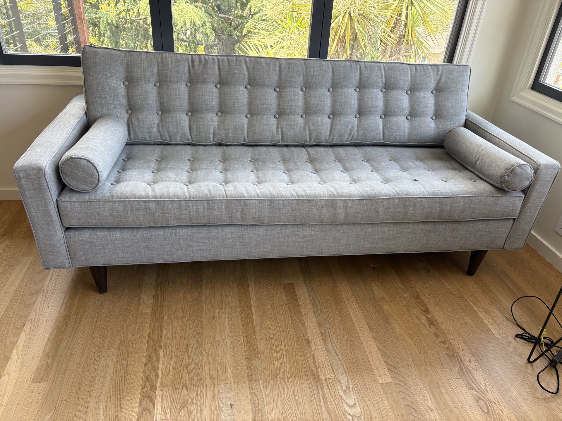 Mid Century Modern grey Sofa