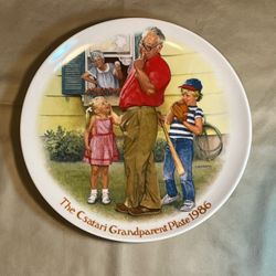 The Csatari Grandparents Home Run 1986 Collector Plate