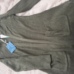 Olive Green Cardigan