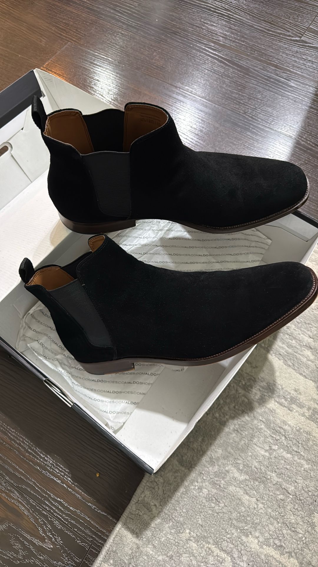 Black Aldo Suede Boots Size 10 1/2