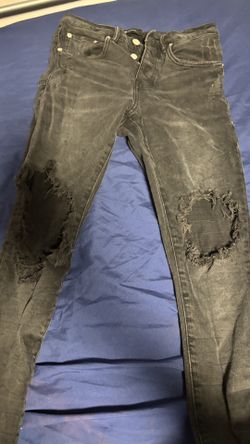 Black Purple Jeans No Tag 