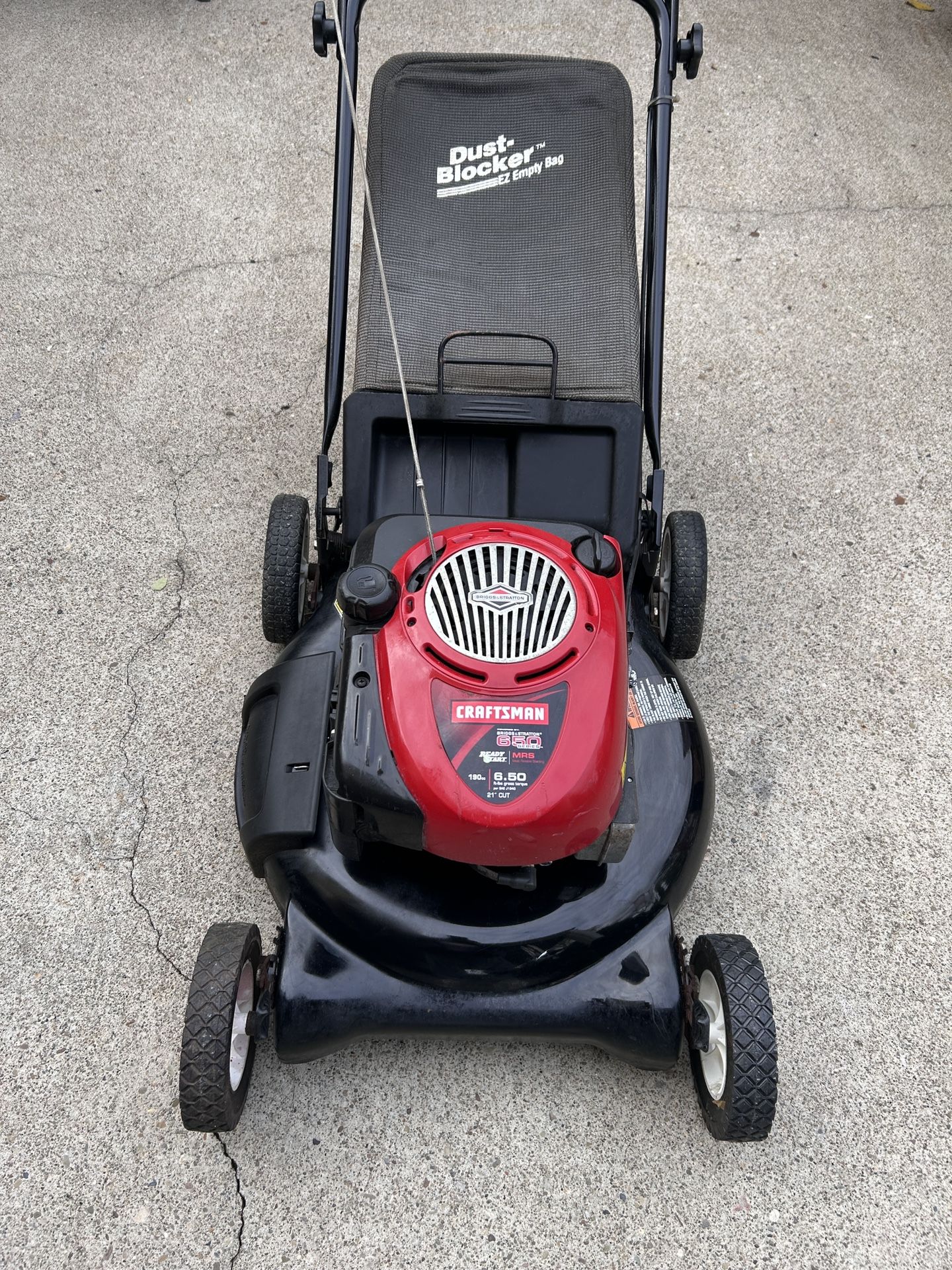 Craftsman push mower With Bag