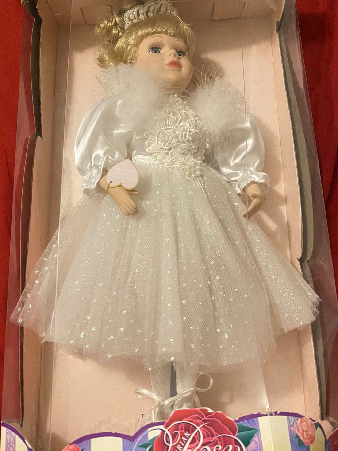 Victorian Rose Collection Genuine Porcelain Doll by Melissa Jane #11400 NIB 2000