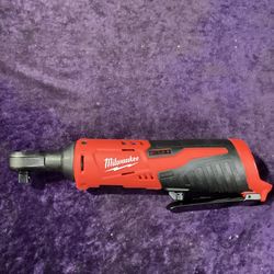 🧰🛠Milwaukee M12 12V Lithium-Ion Cordless 3/8” Ratchet-LIGHTLY USED!(Tool-Only)-$105!🧰🛠 