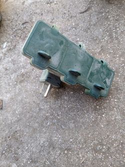 Litesun Model LT-2 Green 3-Outlet Power Adapter