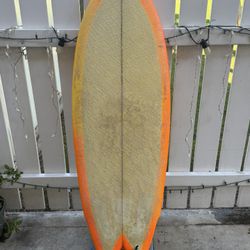 Fish surfboard/ Hand Shape/ 31L