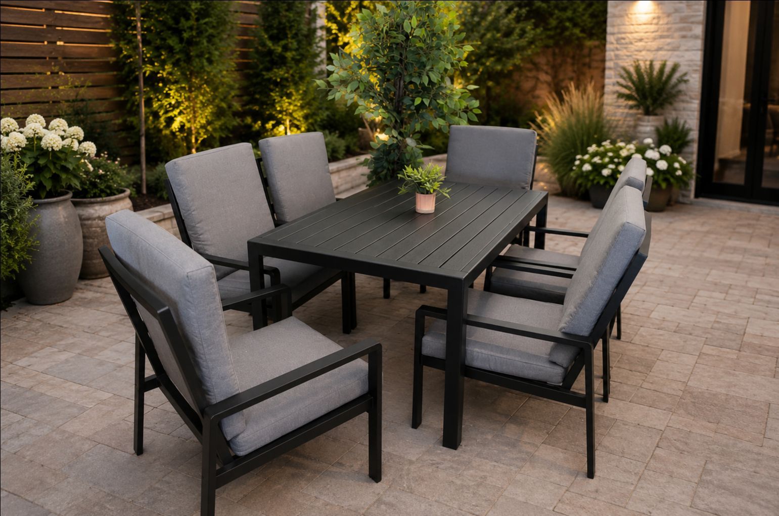 6-Seat Outdoor Aluminum Patio Dining Set
*New - Same-Day Delivery*