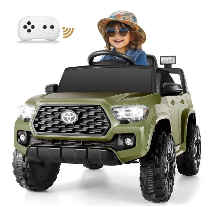 12V 7AH Kids Ride on Car Toys Licensed Toyota Tacoma Battery Powered Electric Car
