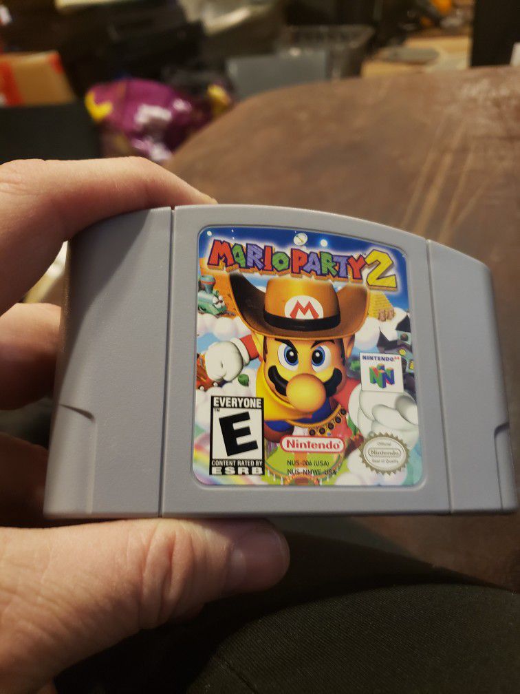 Nintendo 64 Authentic Mario Party 2 Excellent Condition 