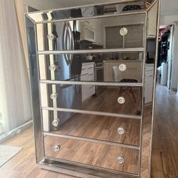 Calum Mirrored Chest and Mirror.