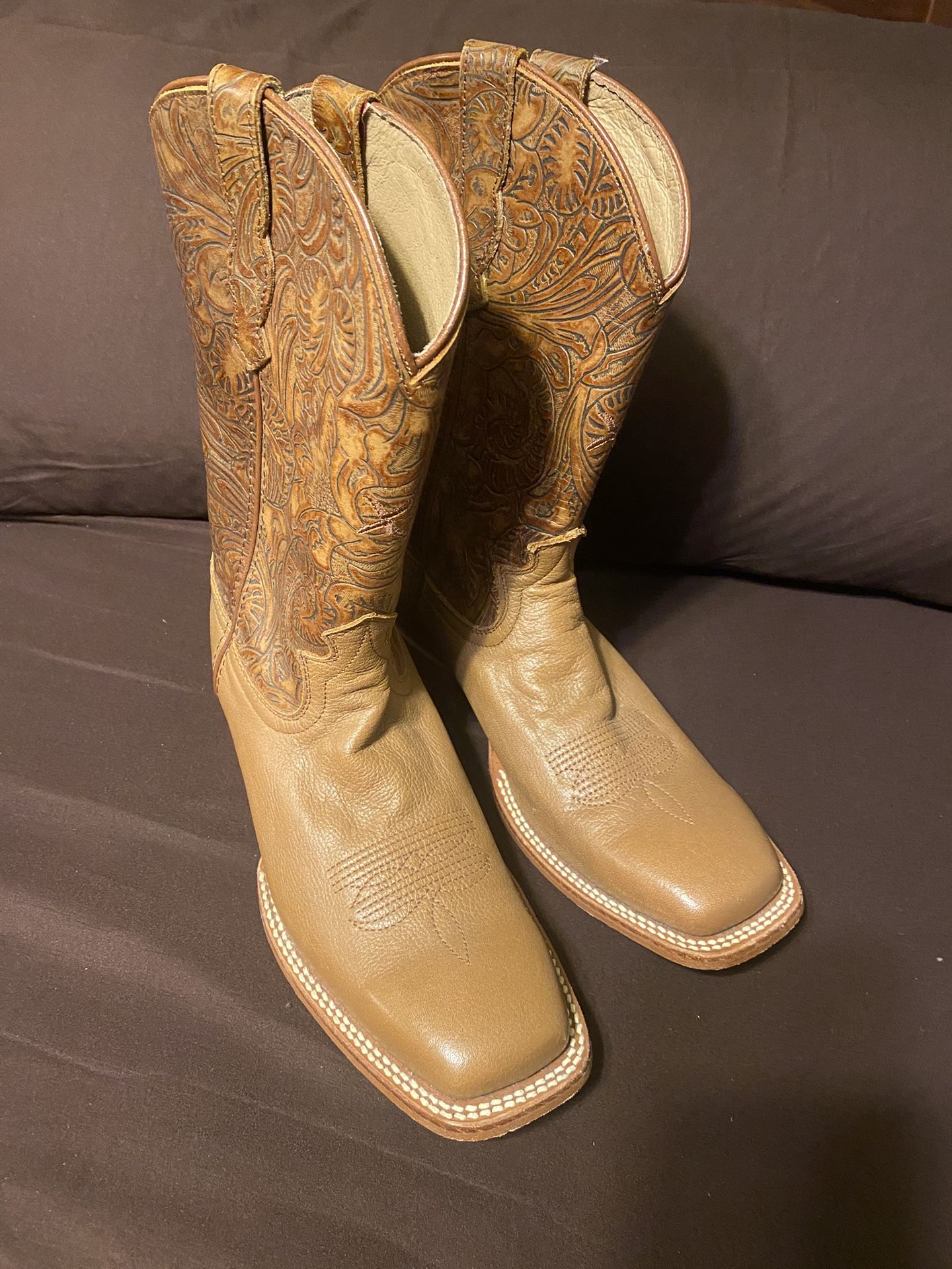 Botas Size 7 B 100 Piel Usadas 1 Vez