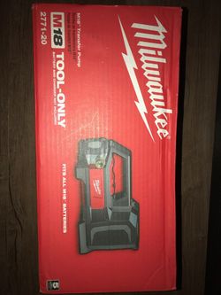Milwaukee M18 18 Volt Water pump cordless lithium ion brand new