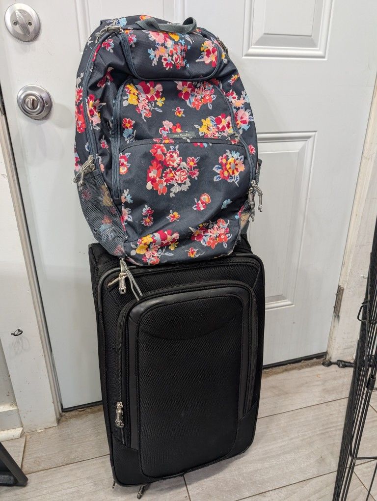 TravelPro Roller Carry-on and Vera Bradley Travel Backpack