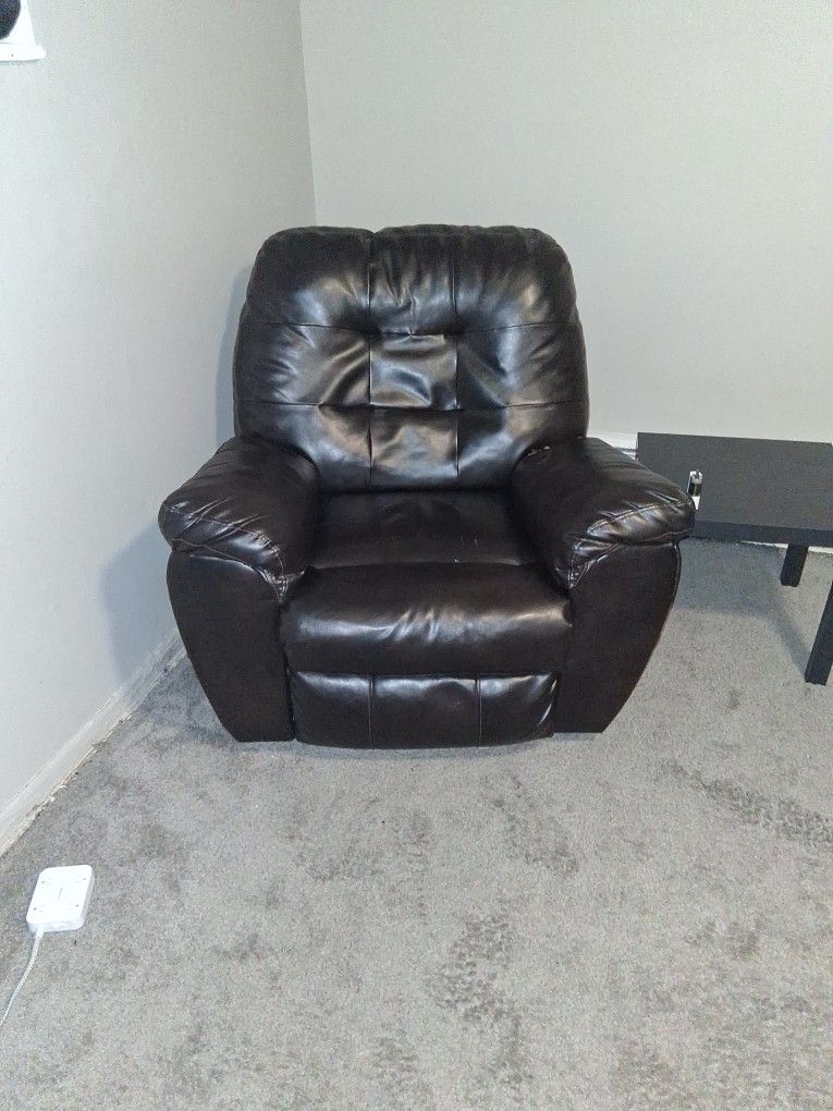 Black Leather Recliner