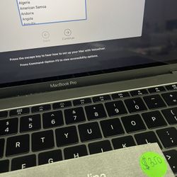 macbook Pro 2017, 13 Inch, i5 core, With 30 day warranty