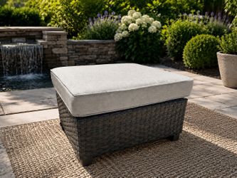 New outdoor patio furniture ottoman sunbrella