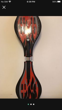 Brand New 34” Long Board Rip Stik Wave Board Two Fleshing Wheels 