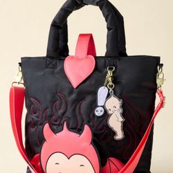 Whatever! Makes You Happy Kewpie Puffy Tote Bag