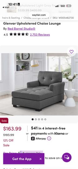 Grey lounge chair